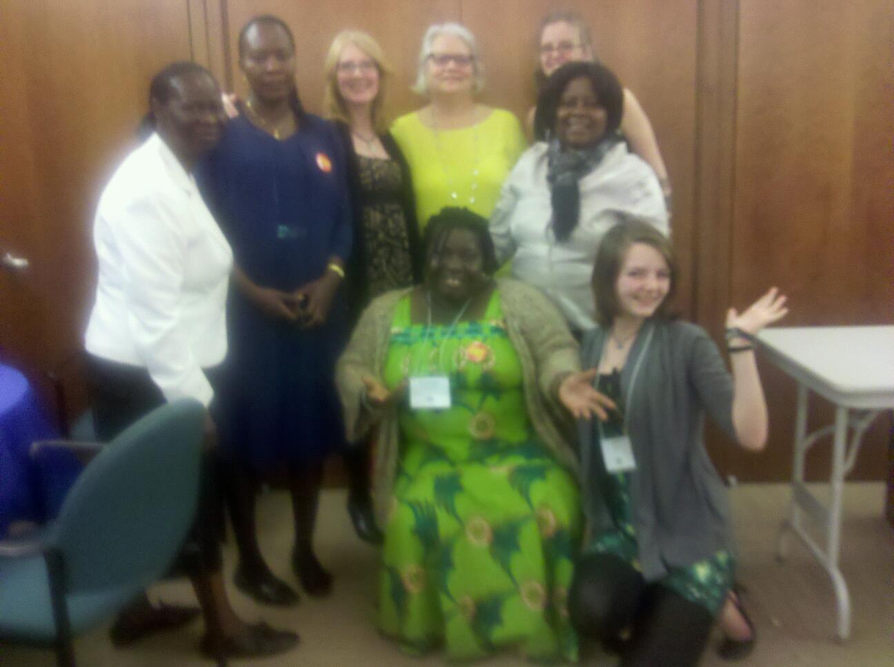 African Road team with United Nations delegates from Malawi, Southern Sudan, Ghana, and Zambia